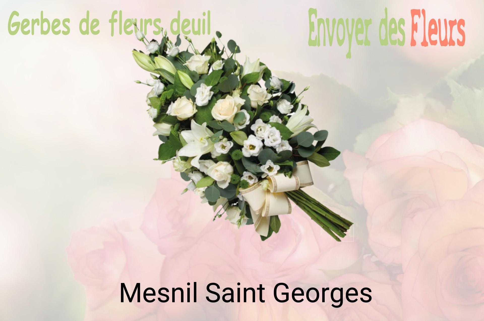 Gerbe de fleurs de deuil livrée à Mesnil-Saint-Georges